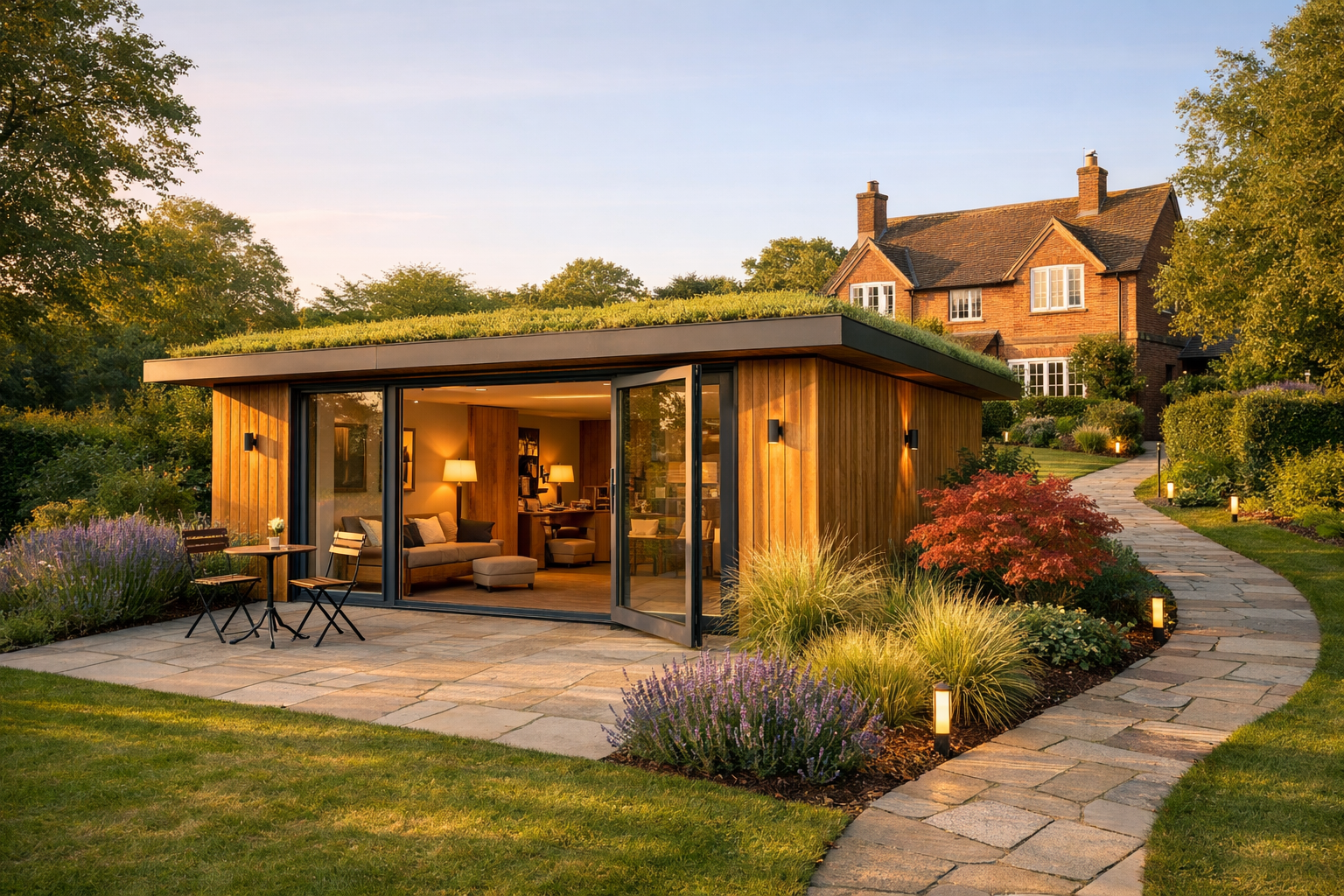 Garden suite with pathway